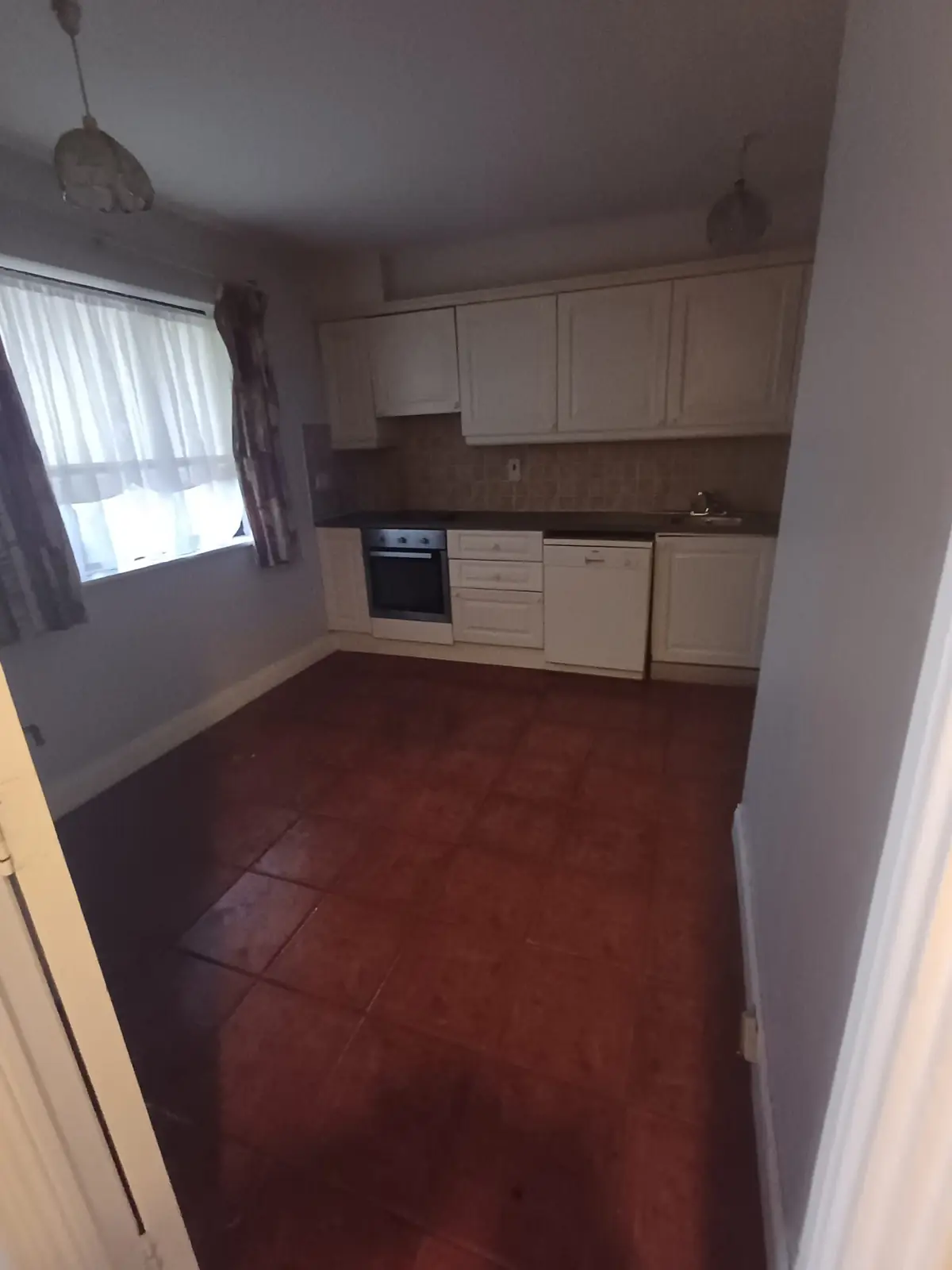 Empty kitchen after a clearance